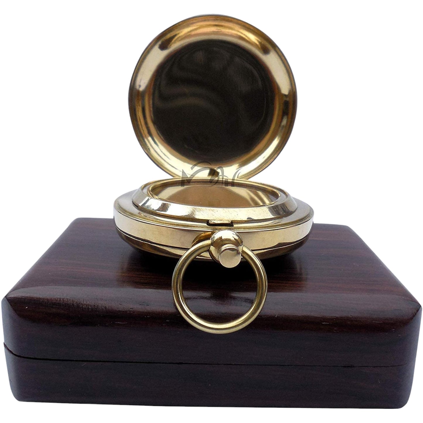 Brass Compass Gift with Wooden Box – Inspirational Graduation Gift for Son, Boys, College, High School, Motivational Keepsake for Him, Unique Birthday Gift Idea, Meaningful Keepsake with Card Included