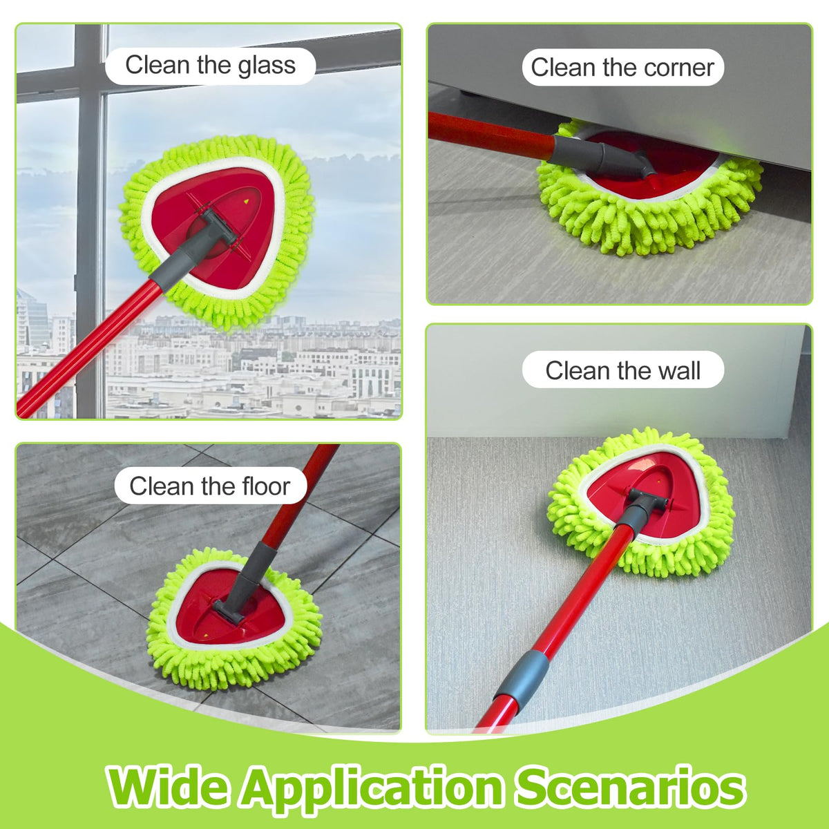 Mop Heads Replacements Compatible with O (4 Count)