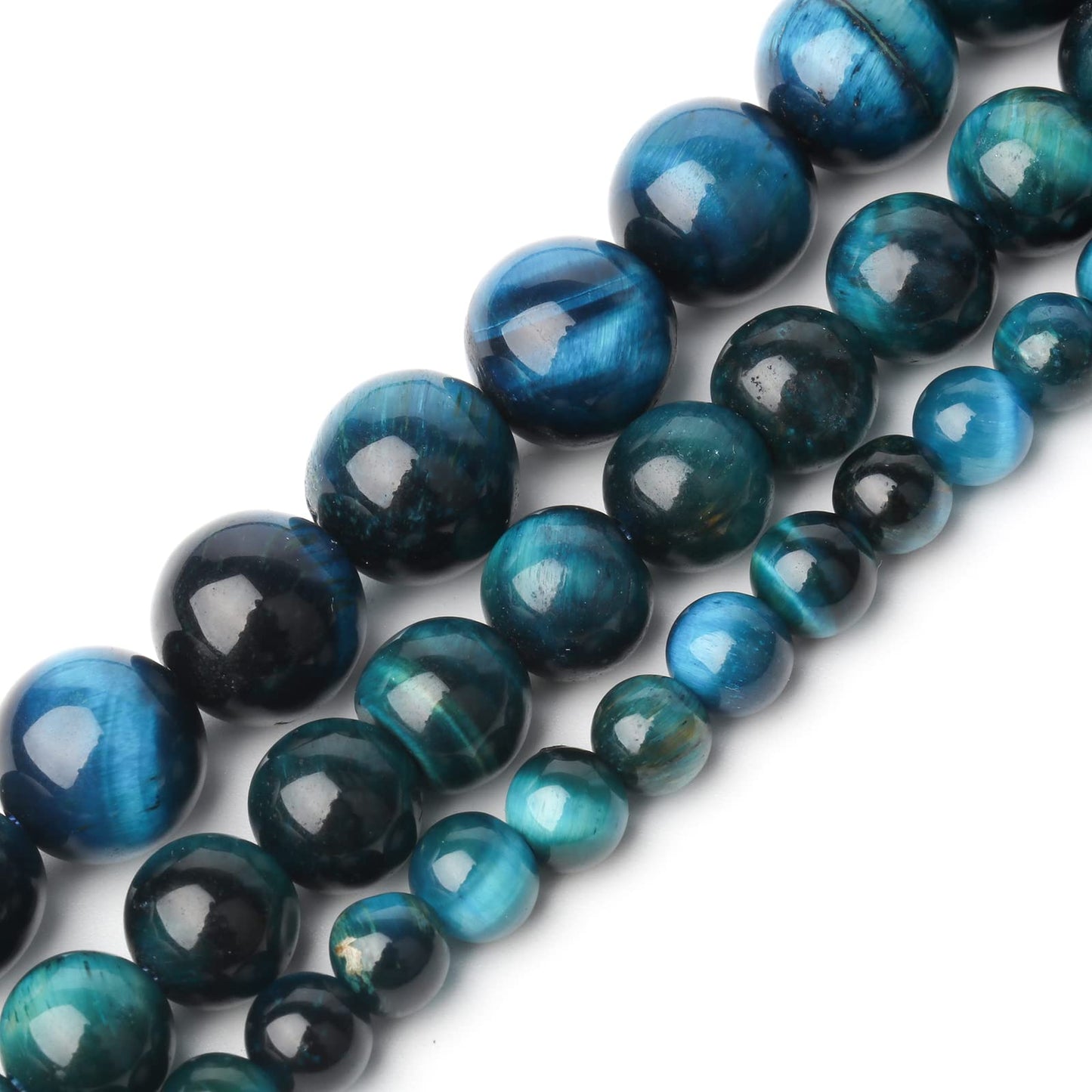 Song Xi Blue Dragon Black Vein Agate Beads 6mm Stone Beads for Jewelry Making Gemstone Beads