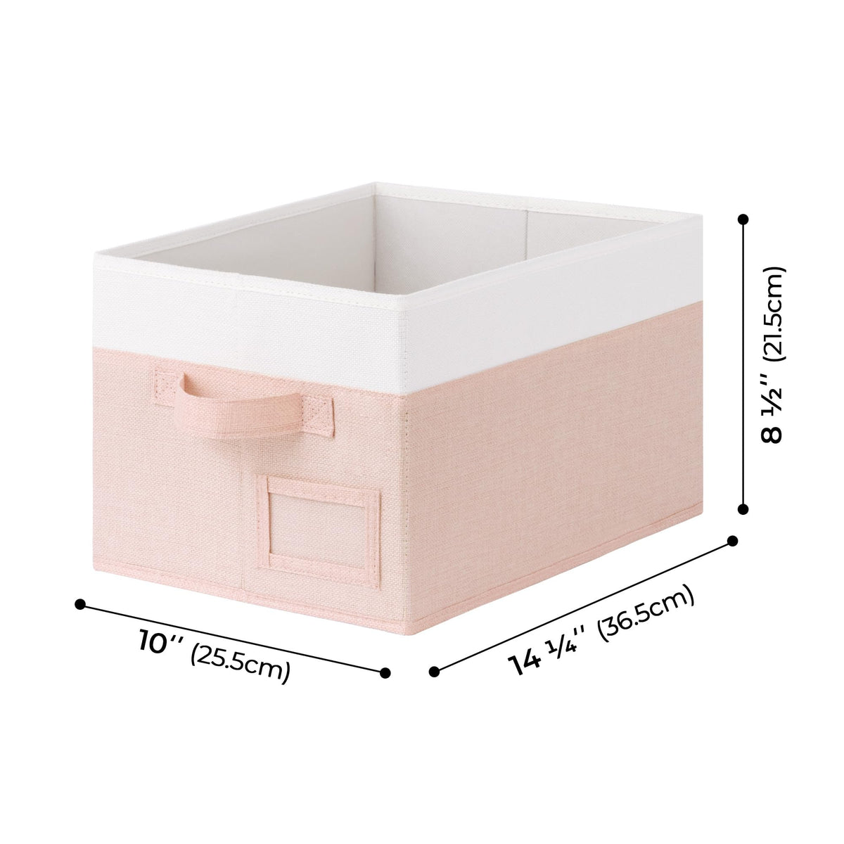 Closet Storage Bins with Label (3 Count)