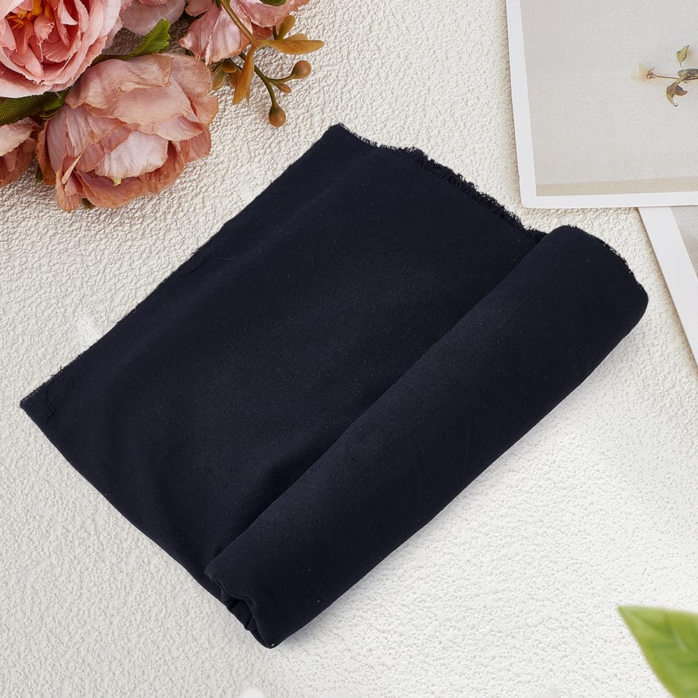 MAYJOYDIY Black Canvas Fabric 2.2 Yards x 59 Inch (8oz) Duck Canvas Cloth with Large Size Polyestercotton Sewing Material for Painting Sewing Crafts Bag Backing Covers Handmade Home Decor
