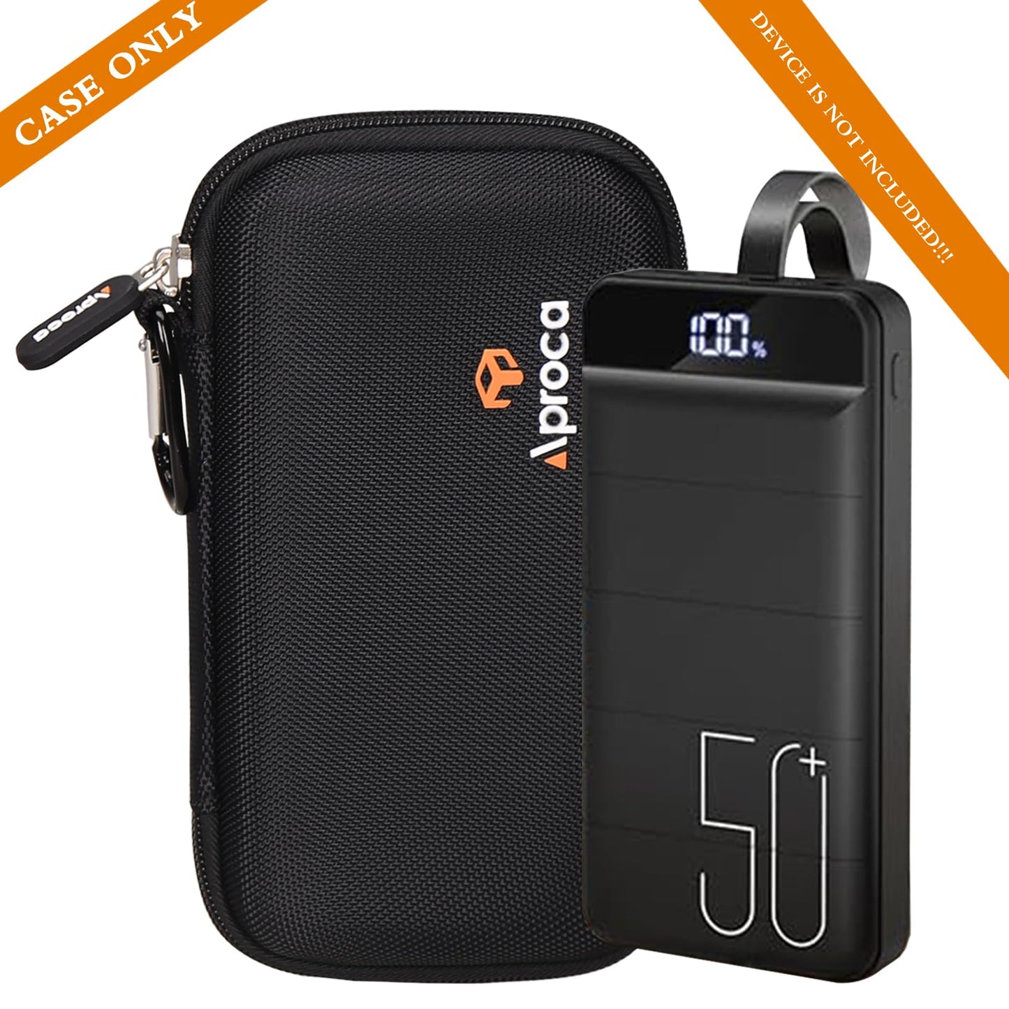 Aproca Case Compatible with Morfec Power Bank Fast Charging 50000mAh 22.5W Portable Charger, Portable Hard Storage Bag for Accessories (Case Only)