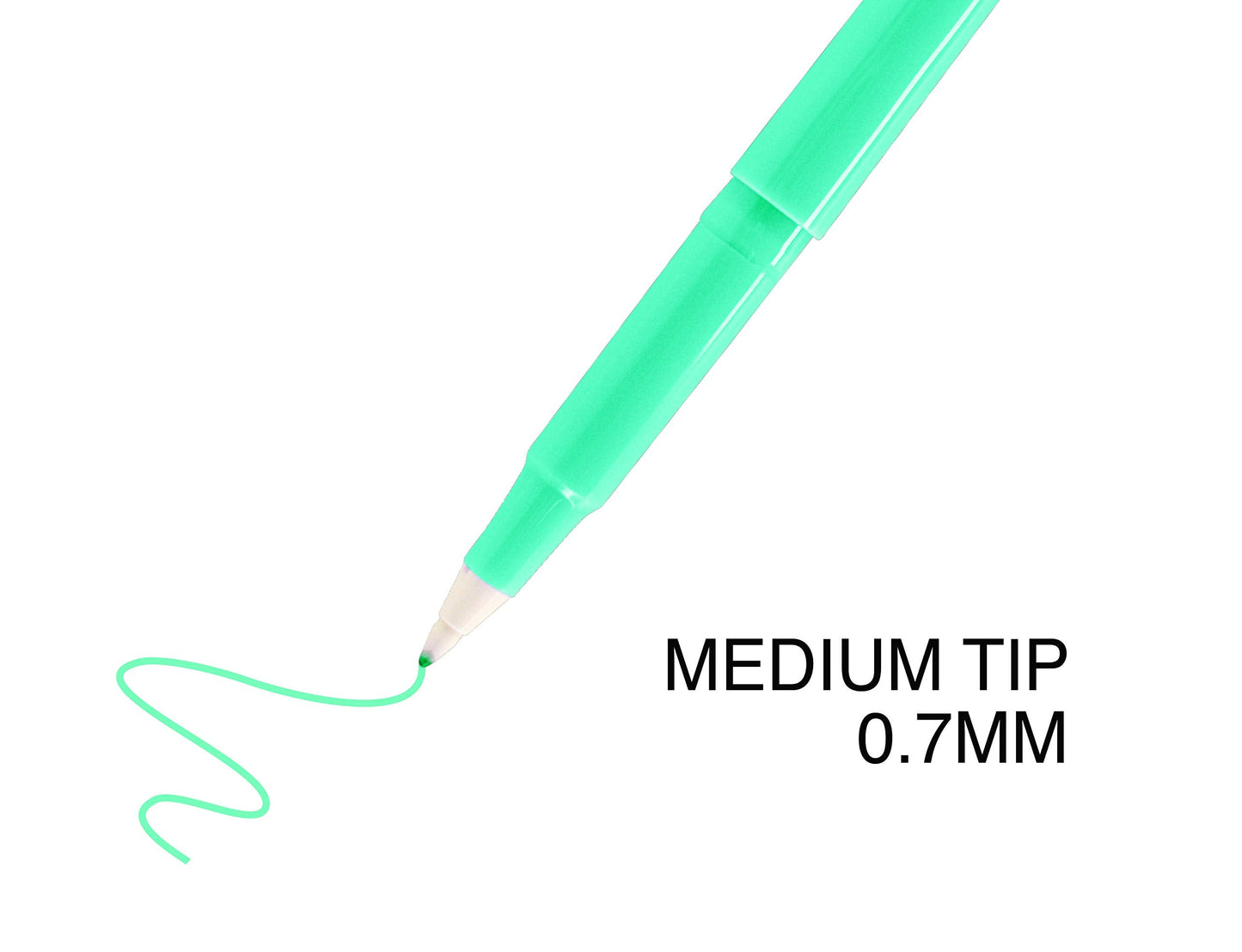 OPTIMUS 24-Color 0.7mm Felt Tip Pens - No Bleed, For Writing, Drawing, Journaling