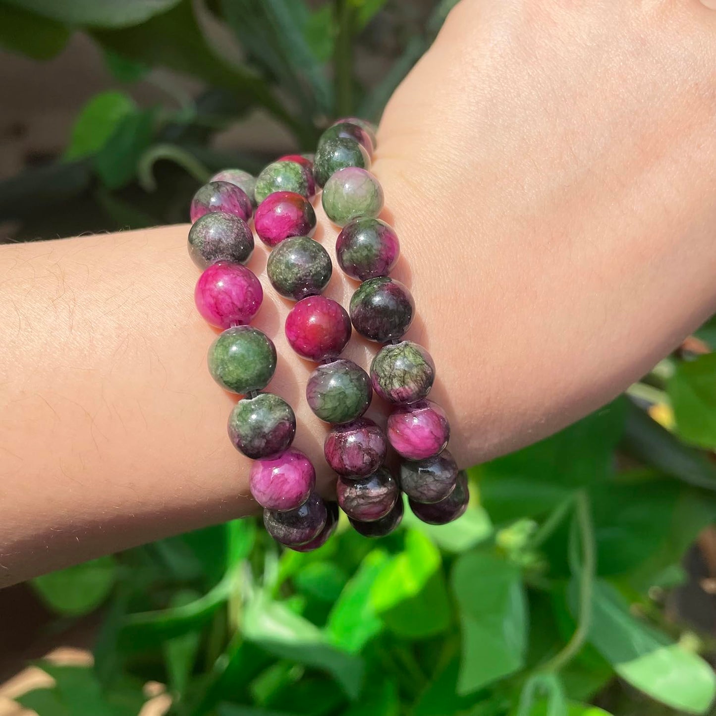Yochus 60pcs 6mm Mixed Persian Jade Energy Healing Round Bulk Gemstone Beads for Jewelry Making Bracelet Necklace Earring DIY