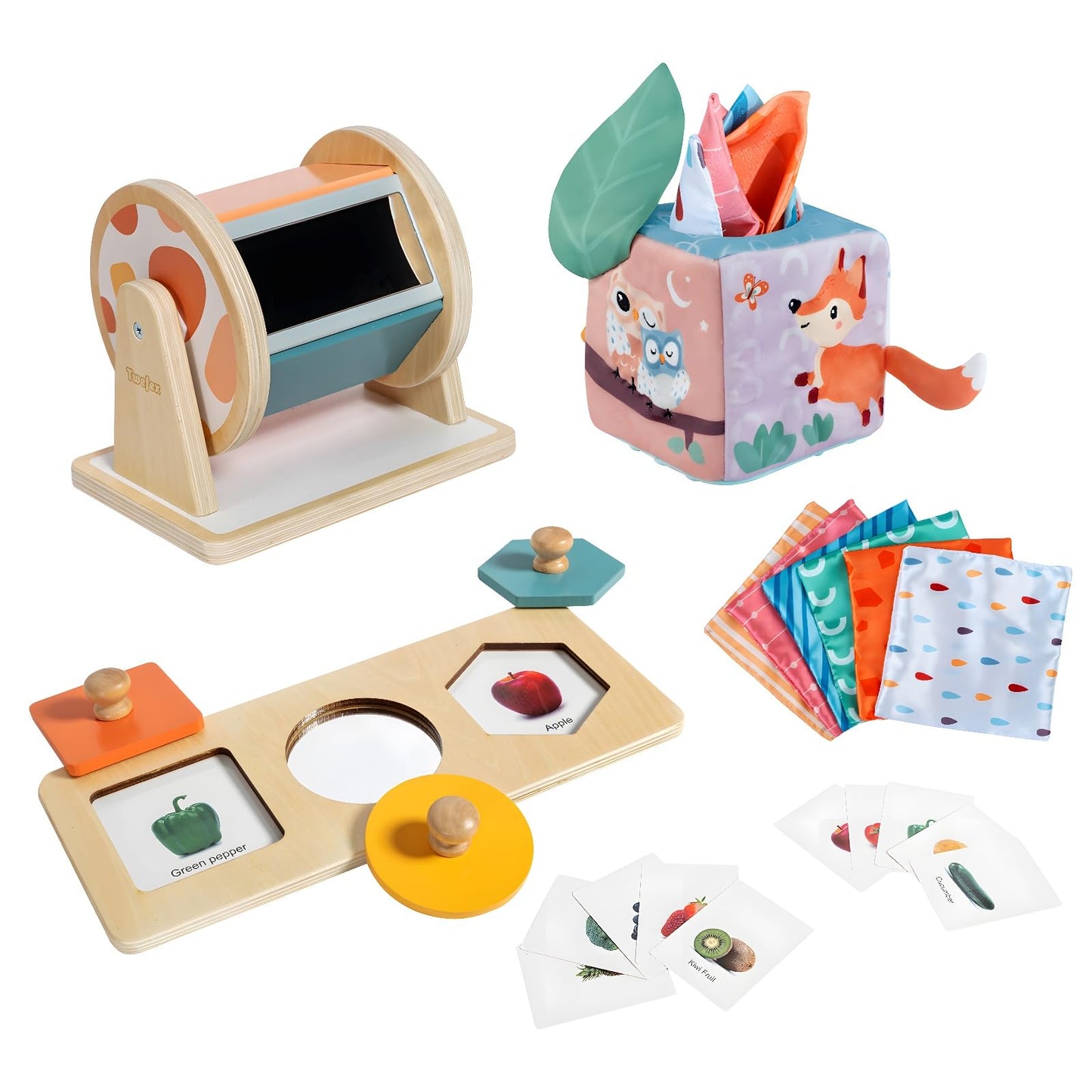Twefex Montessori Toys for Babies 6-12 Months - 3 in 1 Baby Toys Play Kit