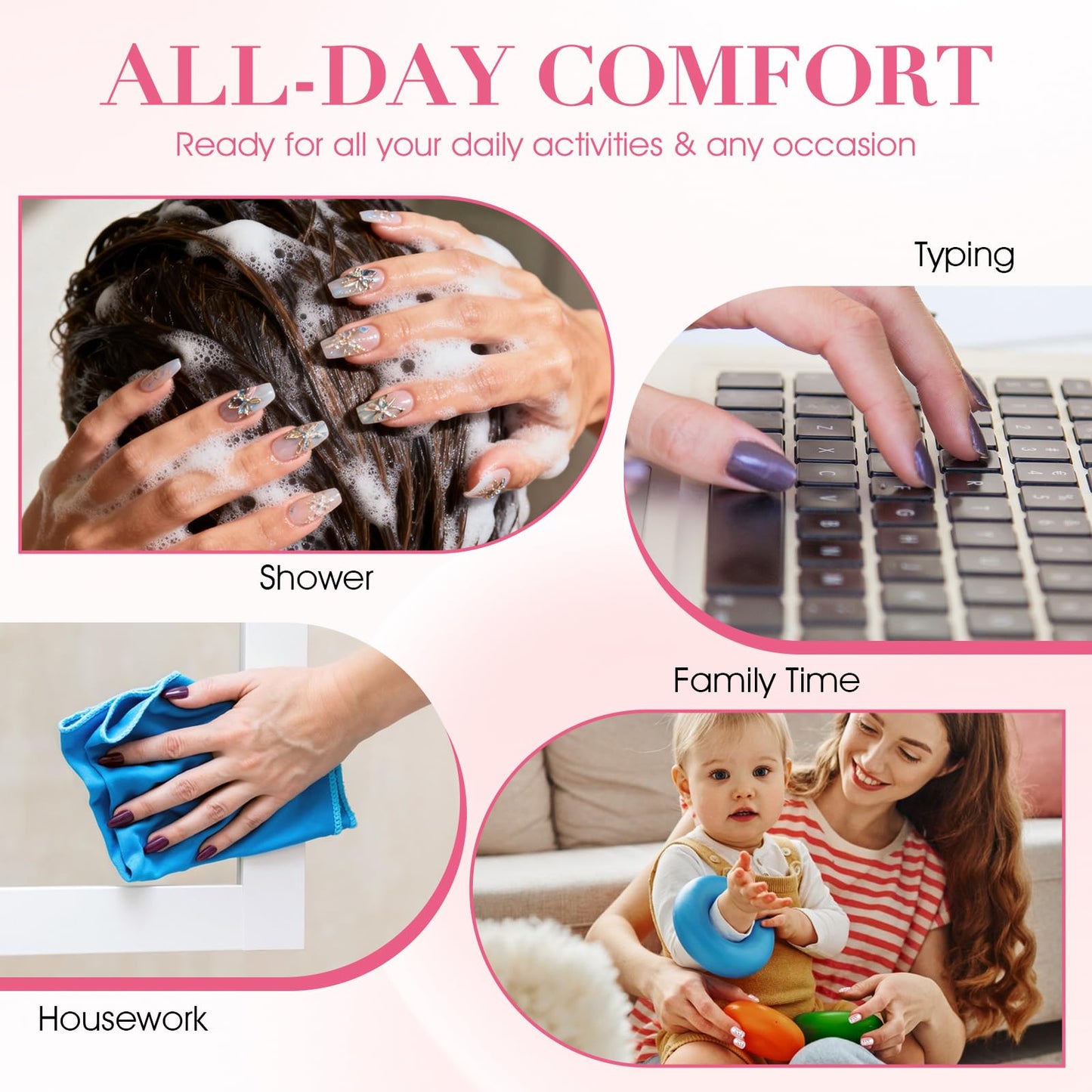 480pcs Strong Hold Nail Adhesive Tabs for Press On Nails –20 Sheets 480pcs 12 Sizes, 0.3mm Ultra Thin Waterproof Breathable Nail Glue Stickers, Daily Wear and Gentle Removal