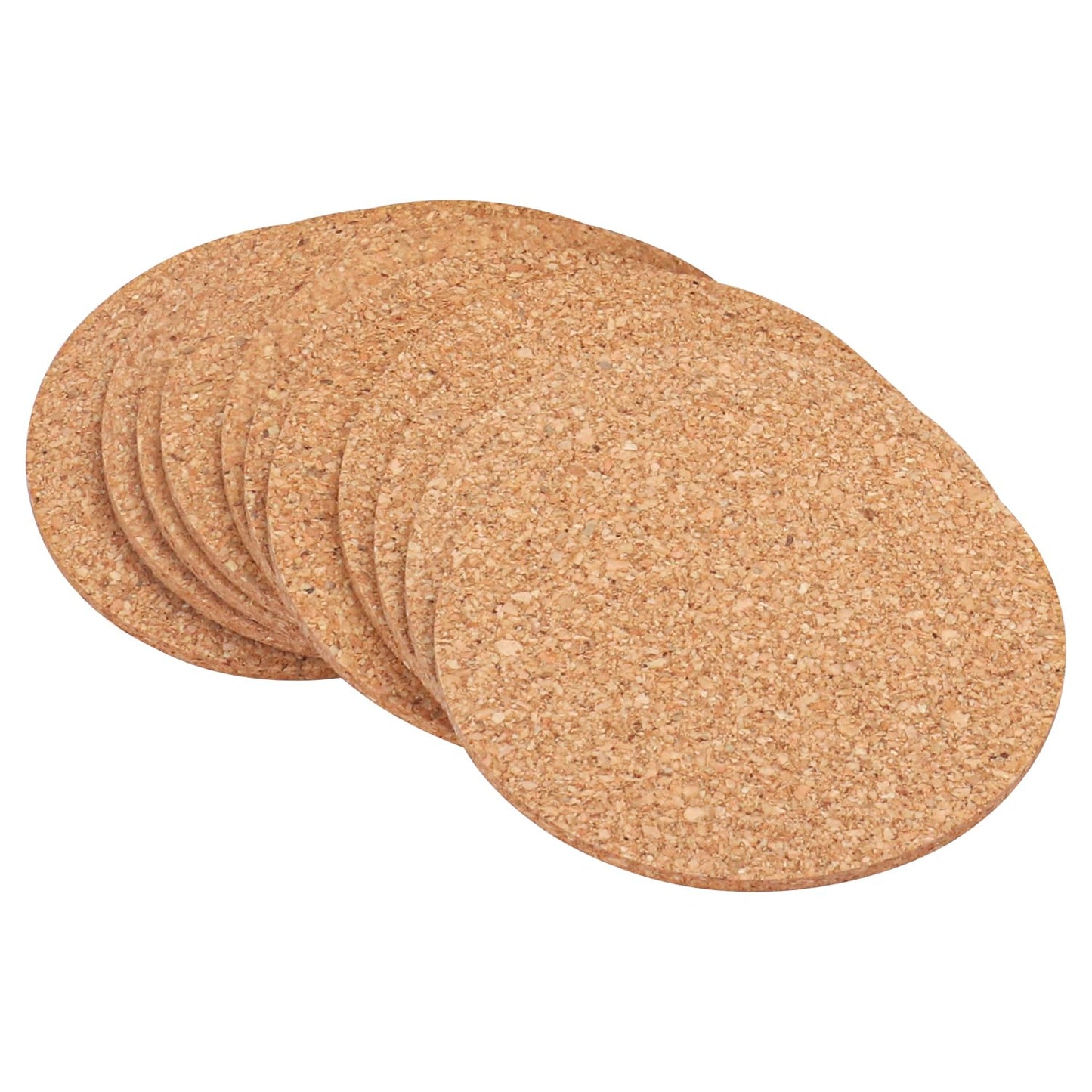 Geytetqi 180 Pack 3.5 Inch Round Cork Coasters, Cork Drink Coasters for Drinks, Suitable for Tabletop, Decor, Resistant, DIY Project