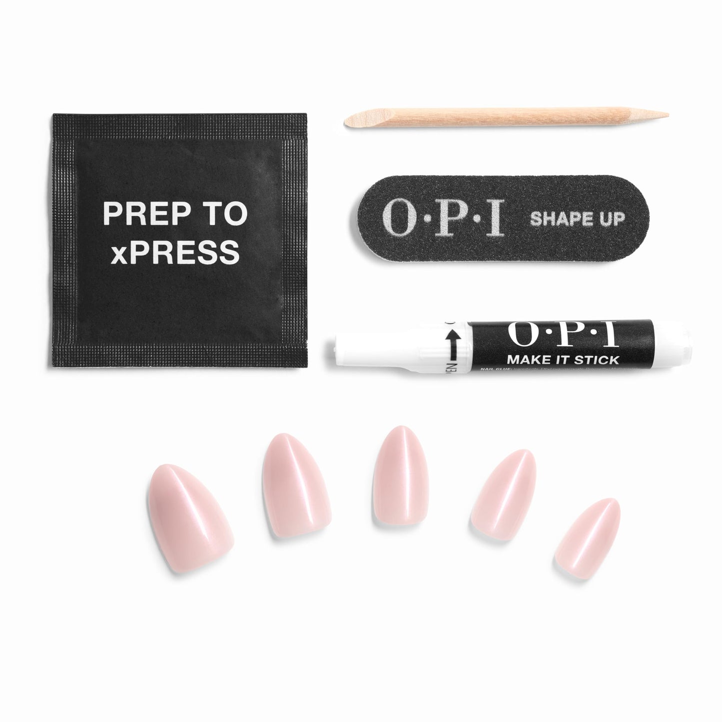 OPI On Point Holo Your Dreams | Short Almond Opaque Neutral Holographic Press On Nails | 30 Count with Glue | Long Lasting, Reusable, Non-damaging | Spring 2026