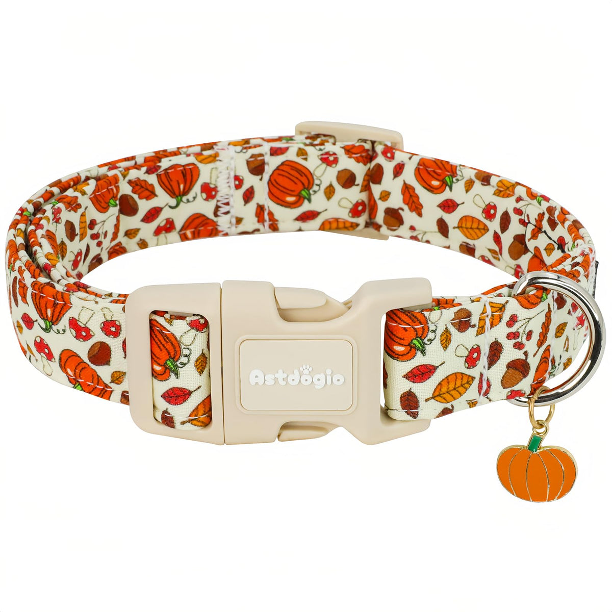 Astdogio Fall Dog Collar – Halloween & Thanksgiving Dog Collars for Extra Small Dogs – Soft & Comfortable Autumn Puppy Collar with Quick Release Buckle, Extra Small Dog Collars for Girl Boy Dogs-XS