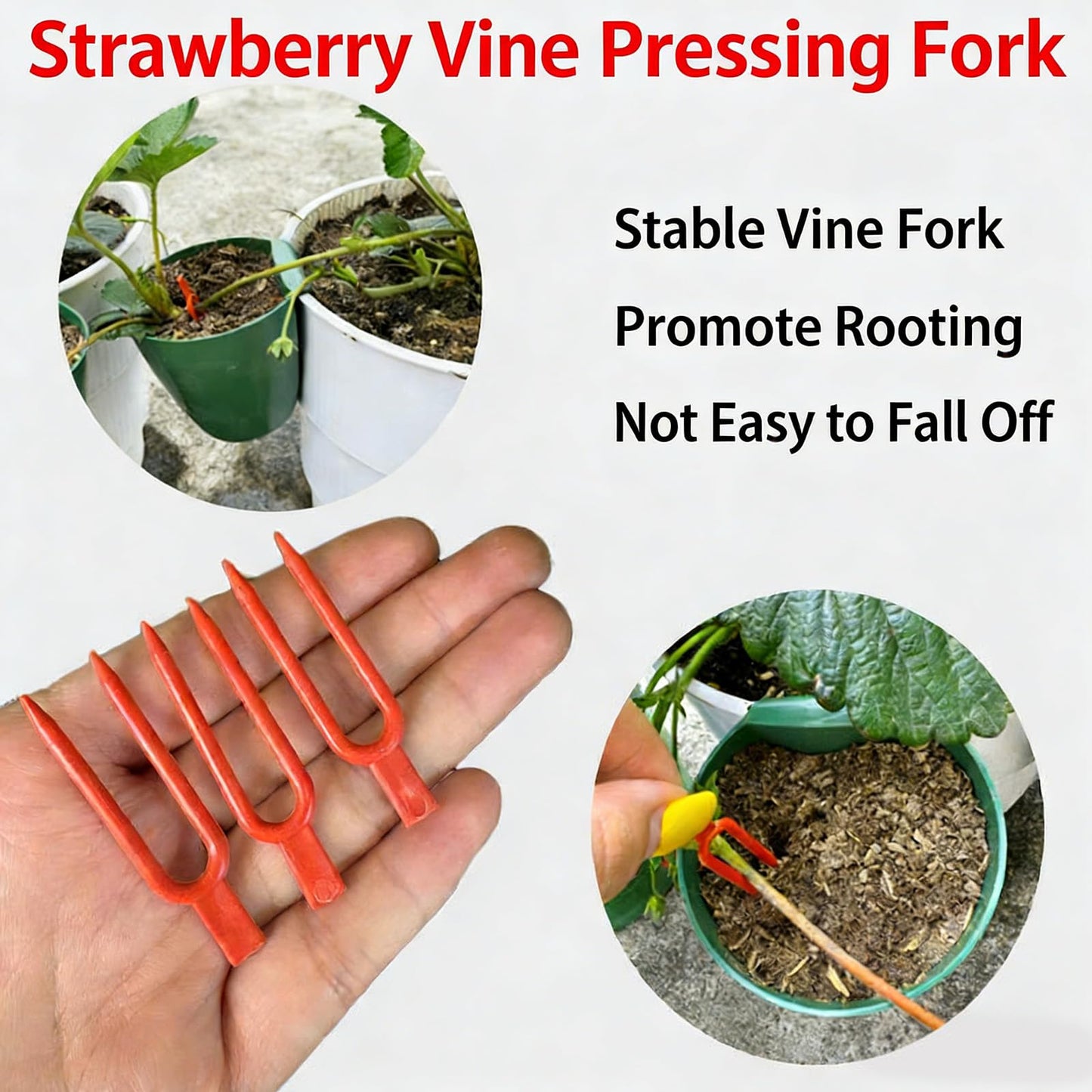 Propagation Cup Set Featuring Food Grade and Runner Forks Ideal for Strawberry Runners and Seedling Cultivation Drainage Planting Cups