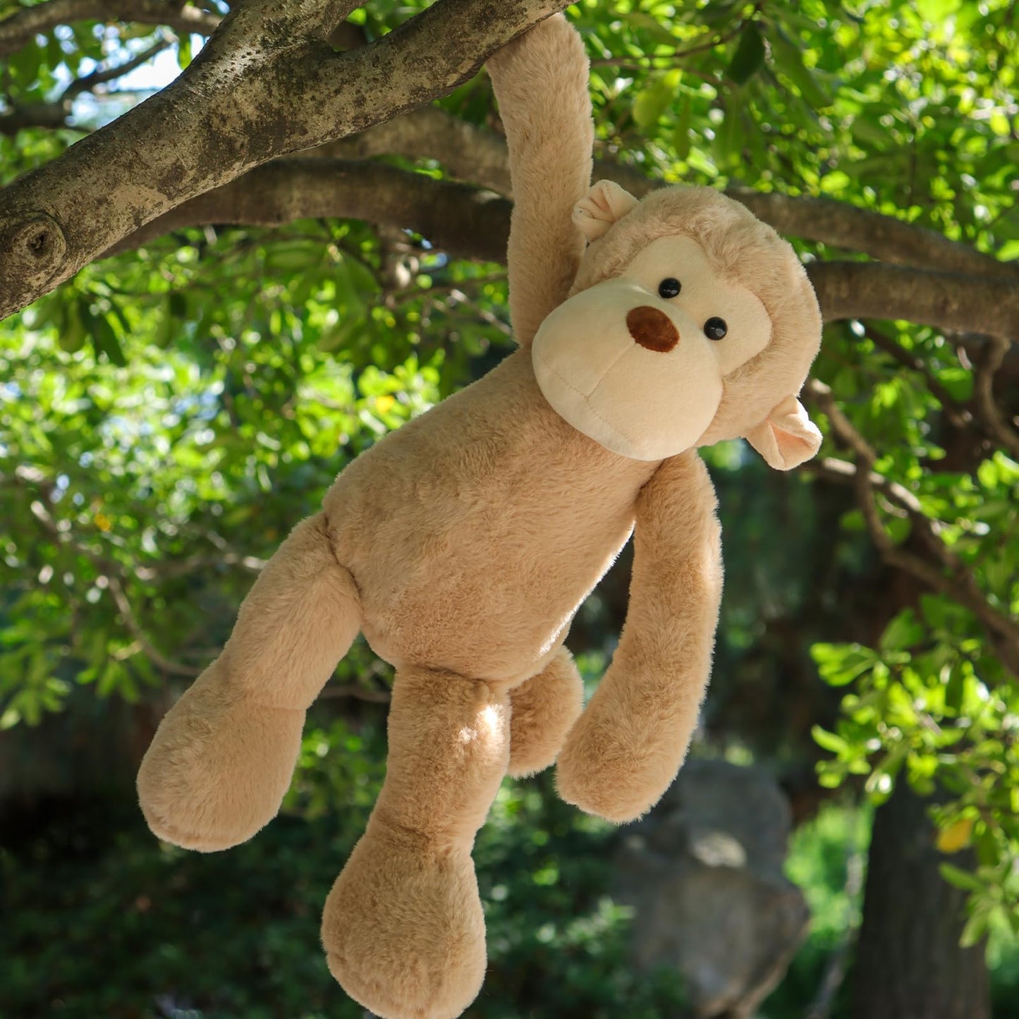Apricot Lamb Toys Plush Light Brown Monkey Stuffed Animal Soft Cuddly Perfect for Child (Light Brown Monkey, 12 Inches)