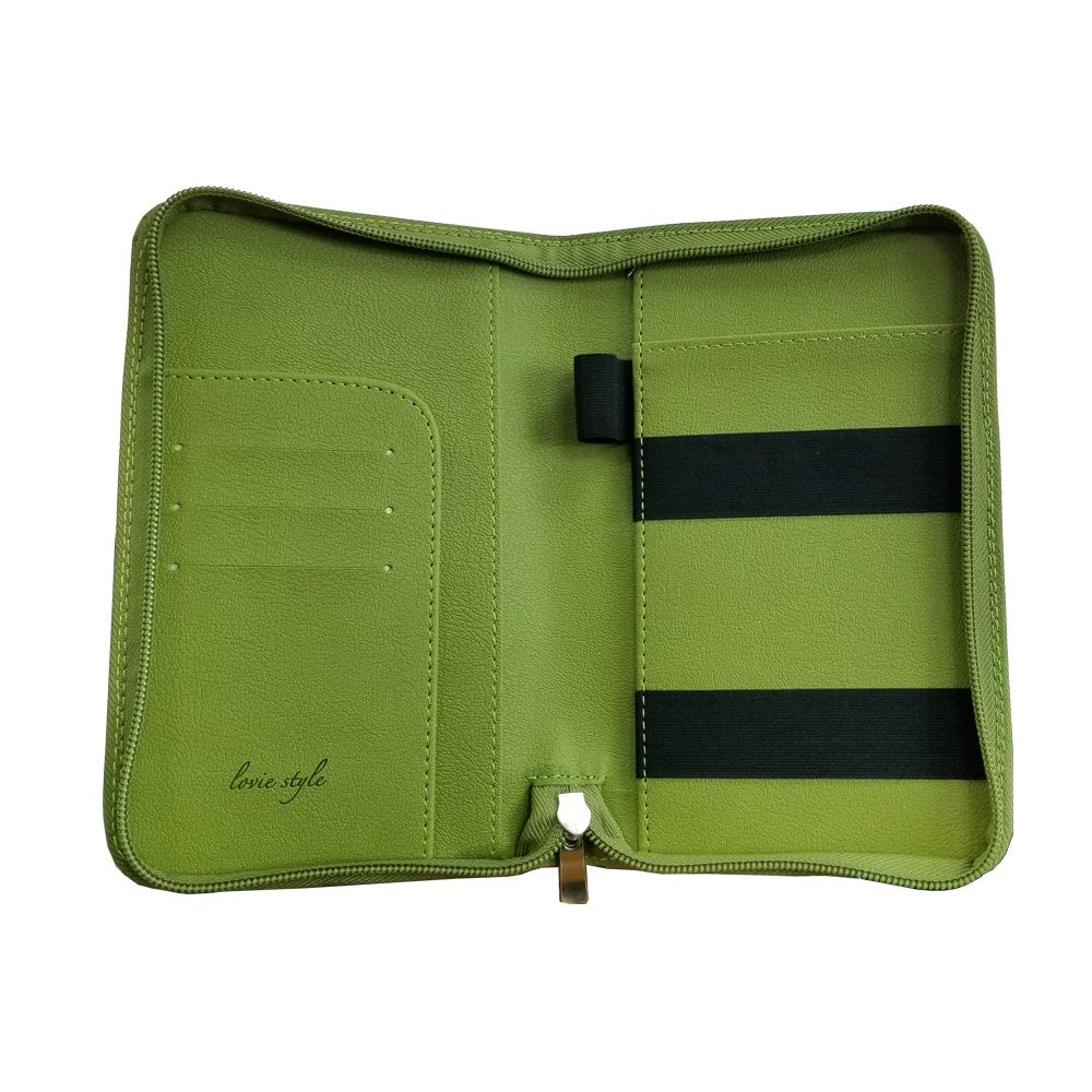 Phone Charging Passport Holder with Removable Fast Charging Power Bank that holds money, cards, phone, travel docs- RFID Blocking - Compatible with All Phones - Travel Accessories (Olive)