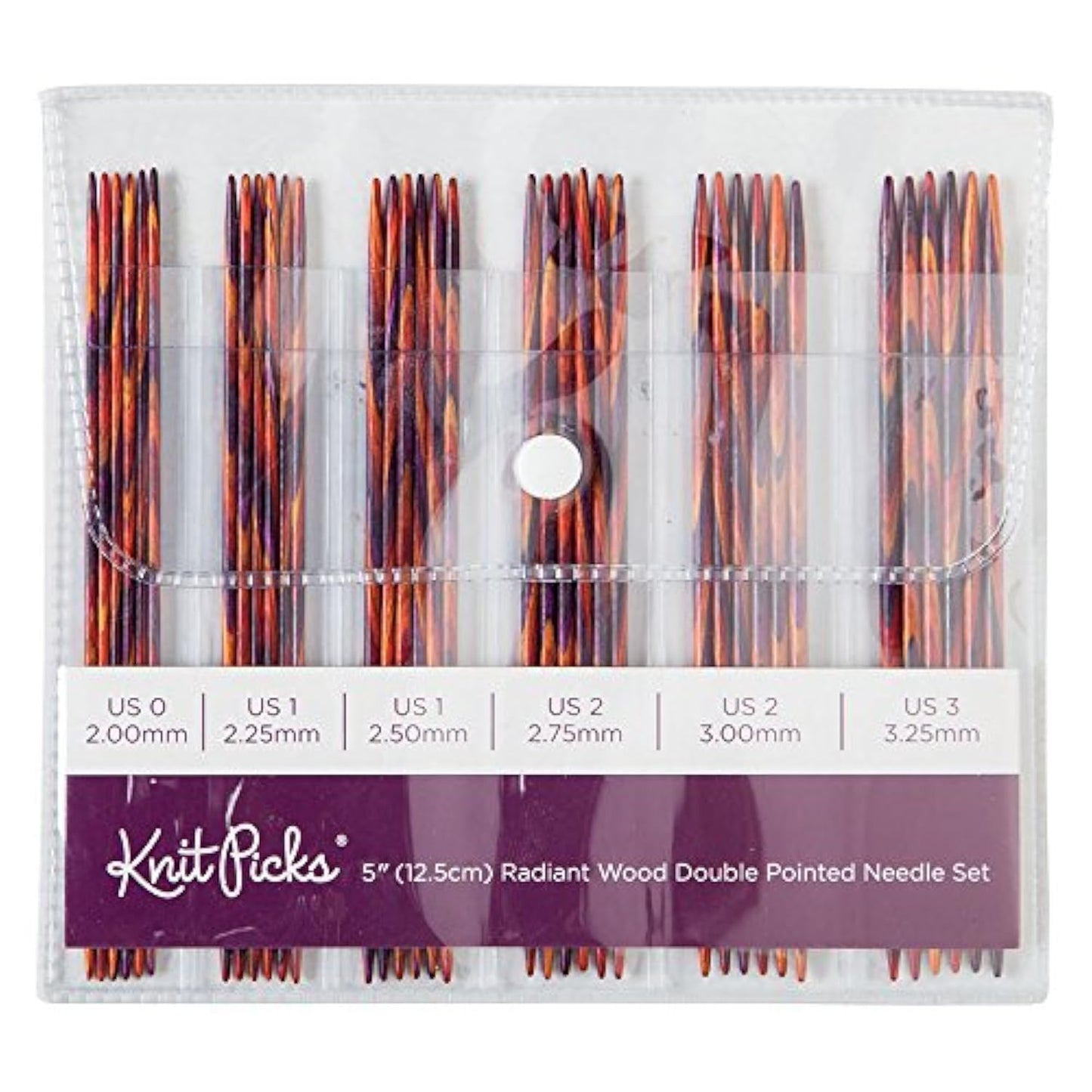 Knit Picks Double Pointed Wood Knitting Needle Set (Radiant 5")
