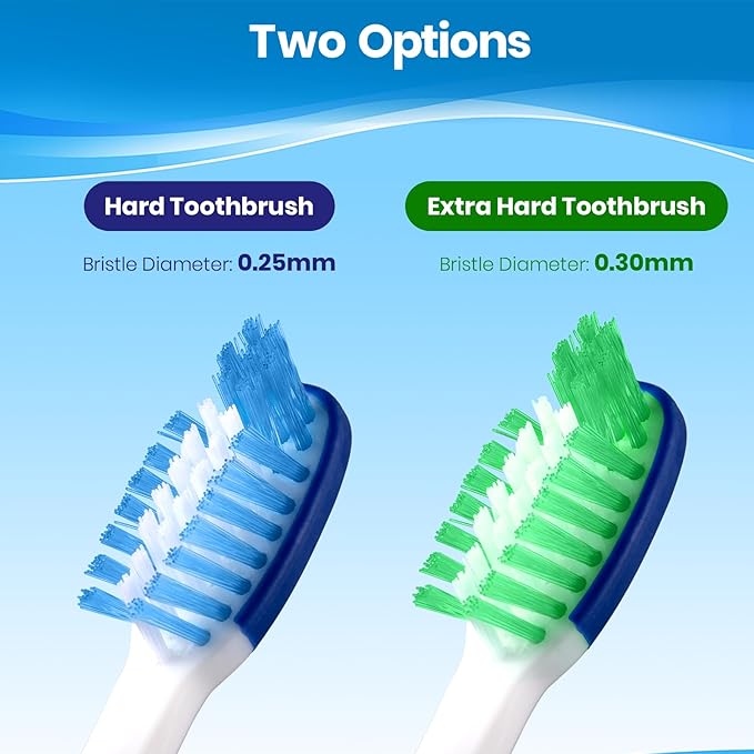 Extra Firm Toothbrushes, Ergonomic Handle, 6 Count