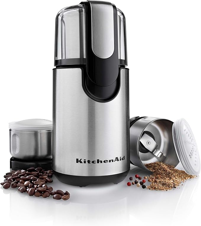 KitchenAid Blade Coffee Grinder and Spice Grinder Combo Pack, Onyx Black