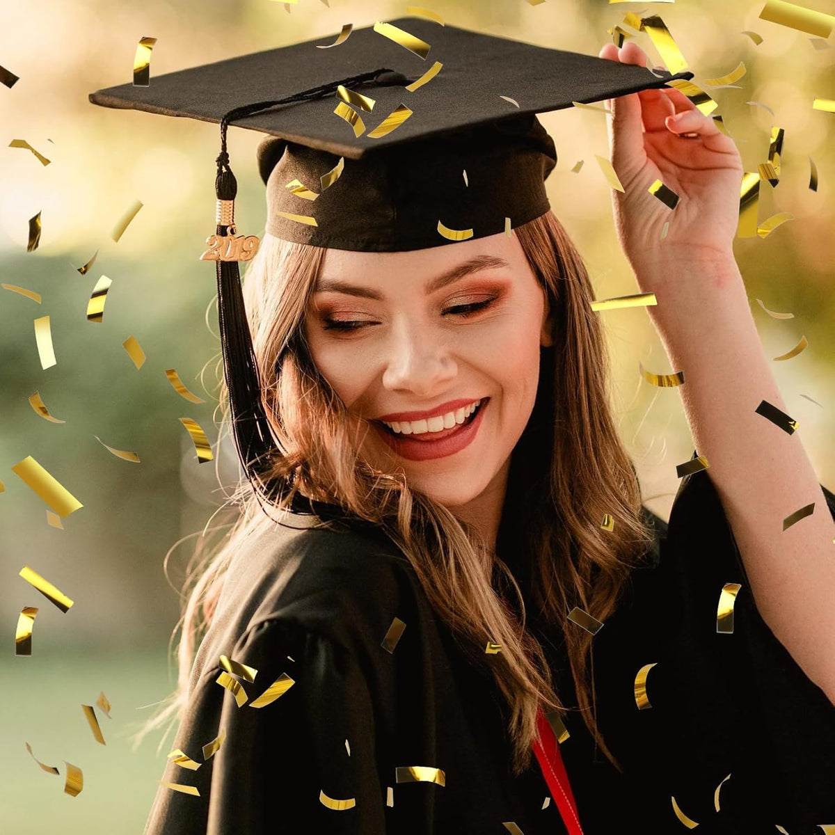 12 Inch Confetti Cannons – 5-Pack Gold Confetti Poppers for Graduation, Birthday, and New Year’s Eve Parties – Perfect Party Poppers for Memorable Moments!