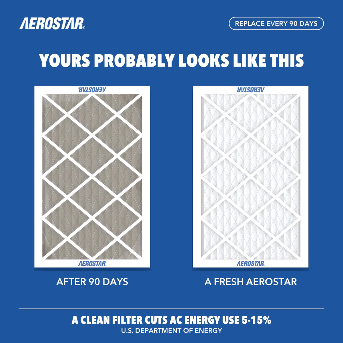 Air Filter 12x24x1 MERV 13 AC Filter (4 Count)