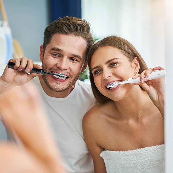 Replacement Toothbrush Heads for Waterpik Complete Care 5.0/9.0, and Compatible with AquaSonic Duo and Home Dental Center Electric Toothbruh, 10 Count(Pack of 1), White