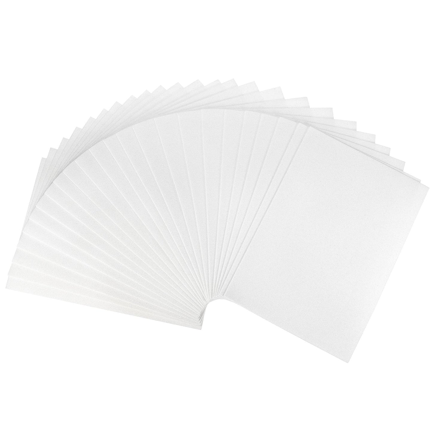 uxcell White Glitter EVA Foam Sheets 11 x 8 Inch 2mm Thick for Crafts DIY Projects 24 Pcs