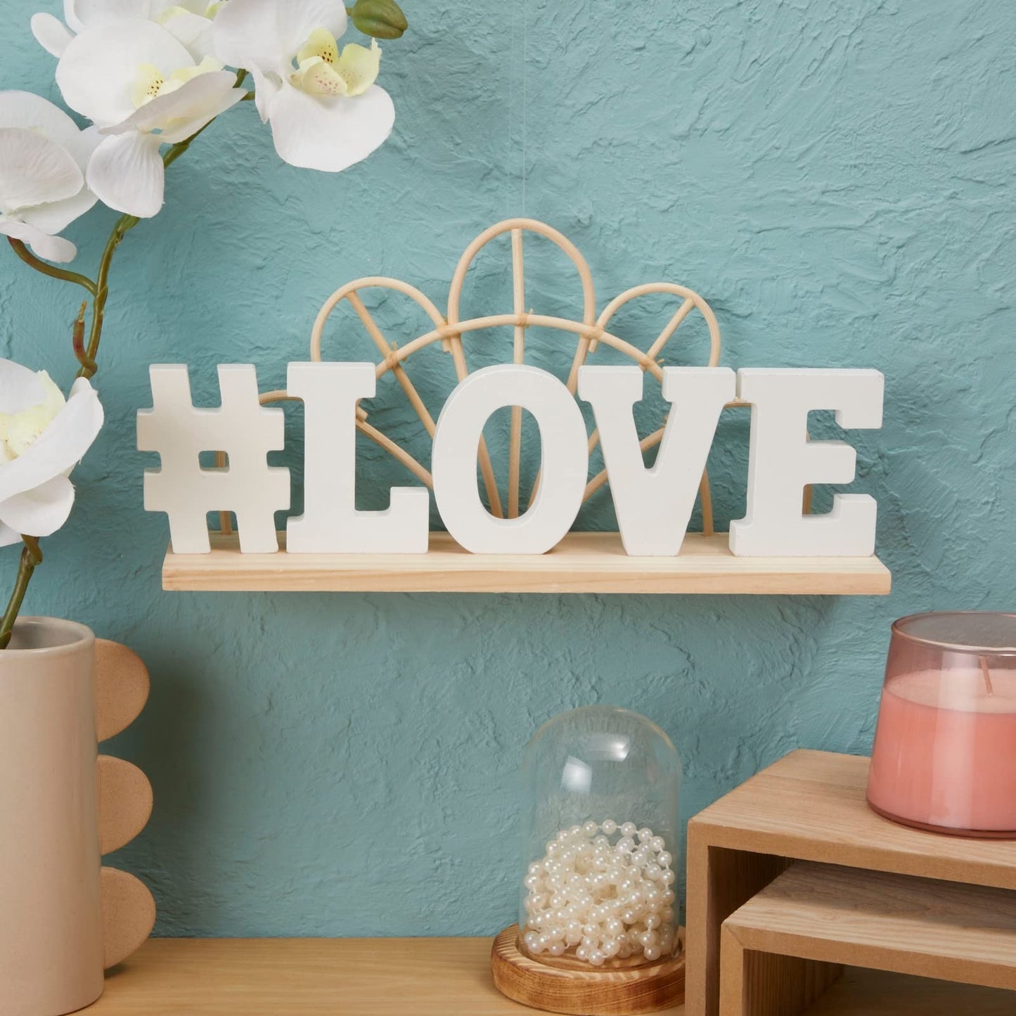 3D Wooden Alphabet Letters Set - Freestanding Room Decor Letters - Wedding & Party Tabletop Decor - Customizable Wooden Craft Set - 54 pcs, 3.13 in H x 0.6 in Thick, White, Engineered Wood