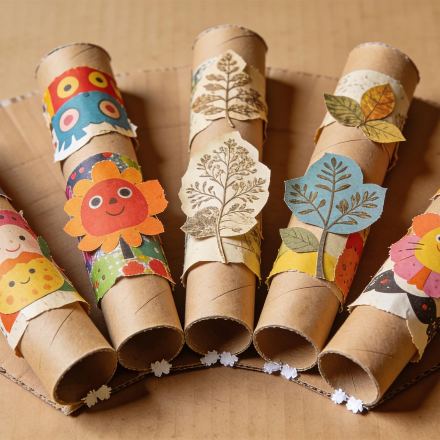 Czoynife 11.85" H 60Pack Brown Cardboard Tubes for Crafts, Bulk Paper Rolls for Kids DIY, Classroom Art Supplies, Holiday Decor