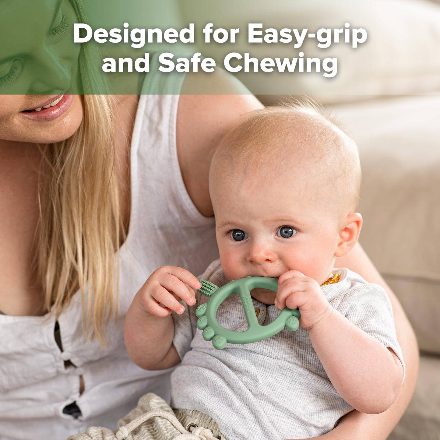 Haakaa Silicone Crab Baby Teether&Training Toothbrush Set Oral Care Kit