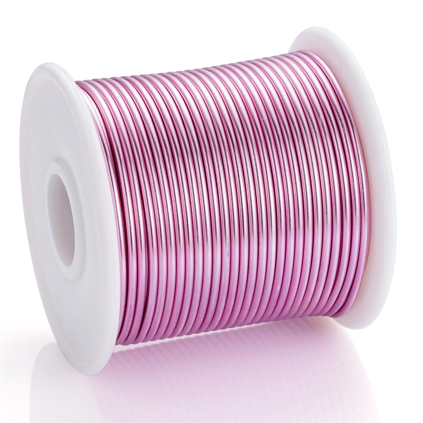 OZXCHIXU 12 Gauge Pink Aluminum Craft Wire (105FT) - Anodized for Jewelry Making, Beading Floral, Plant Gardening, Sculpting & Modeling Craft Wire(Pink #13, 2mm)