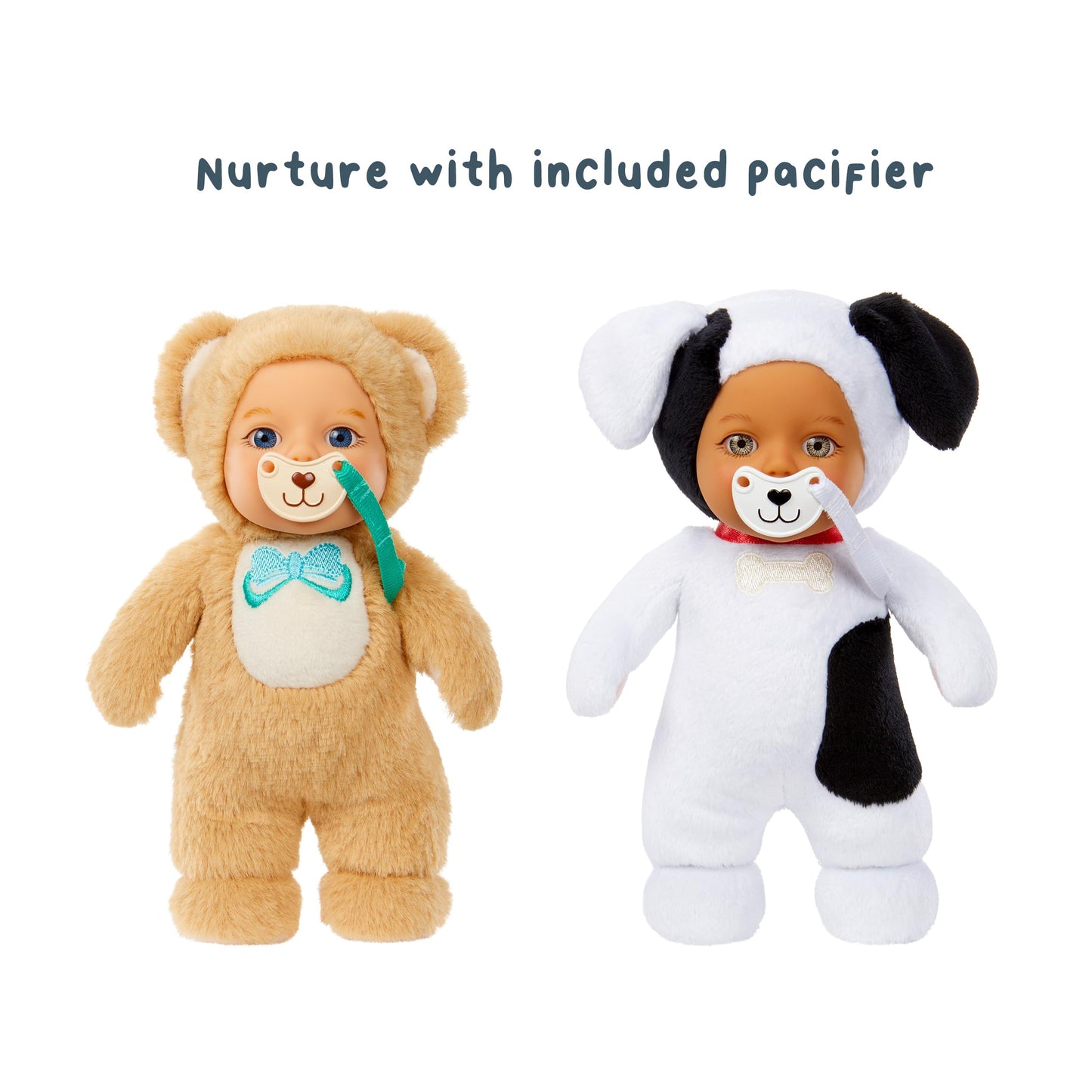 Baby Born Cozy Cuties Soft Baby Doll- Bear & Puppy 2-Pack, Plush Baby Doll for Newborn Babies Ages 0 & Up