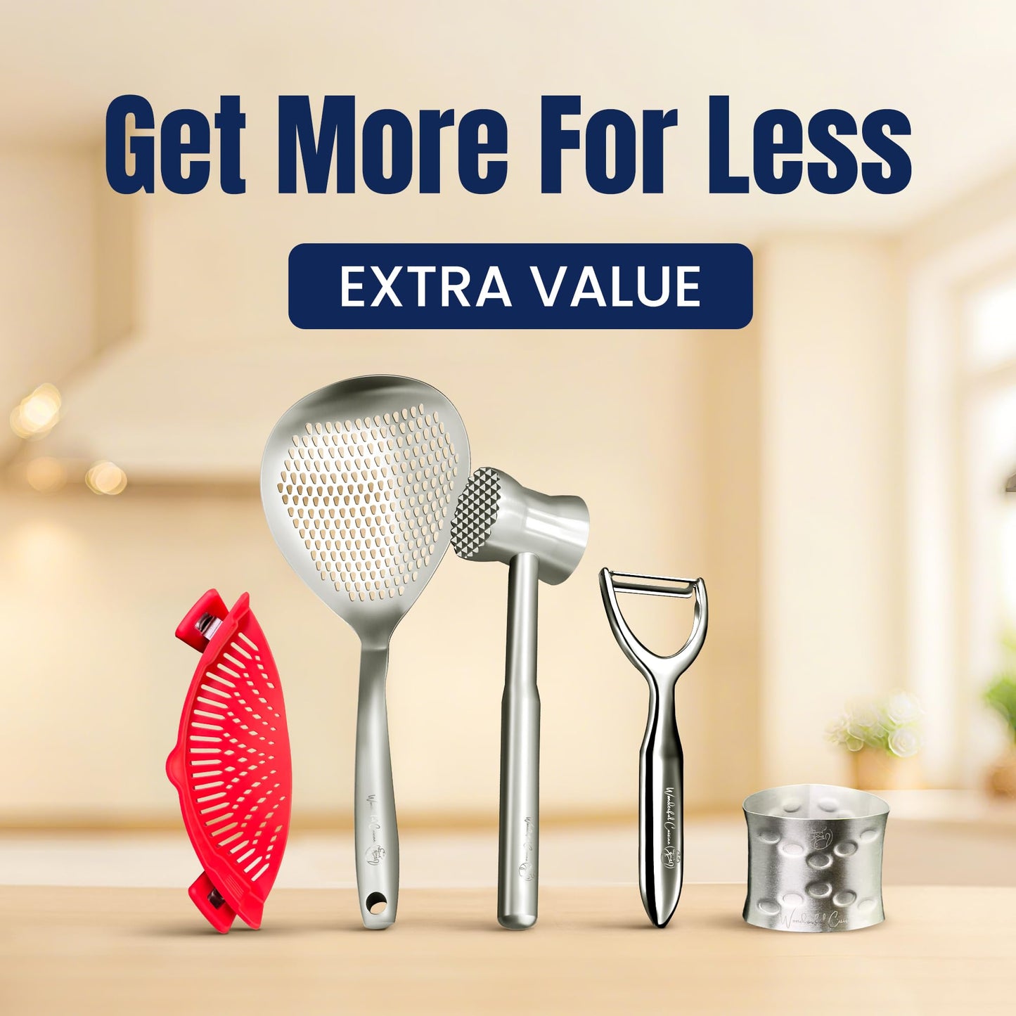 Stainless Steel Meat Tenderizer Hammer – Heavy-Duty All-Metal Design, Anti-Rust & Dishwasher Safe – Textured Surface for Steak, Chicken, Pork, and More,6 - YEAR WARRANTY