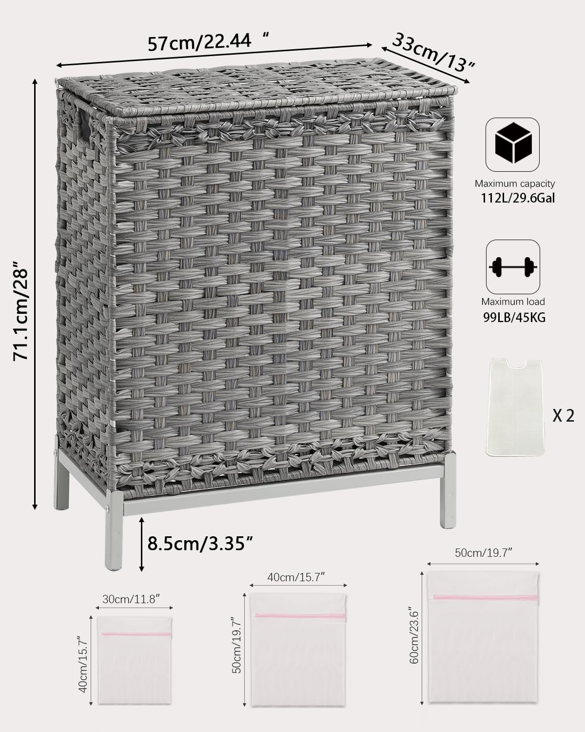 Laundry Hamper with Lid