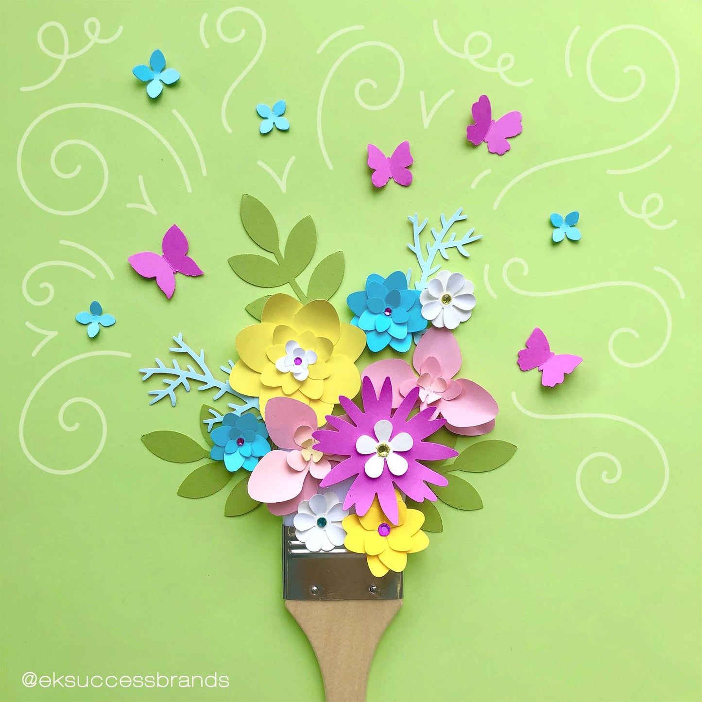 EK Tools Psn L Confetti Hydrangea 54-30328