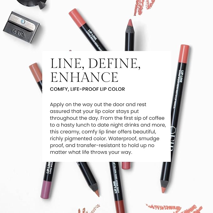 OFIR Longwear Demi-Matte Lip Pencil | Smudge-Proof, Easy Glide, Hydrating, Long-Lasting Color | Berry - Muted Plum Lip Liner Pencil | 0.042 OZ