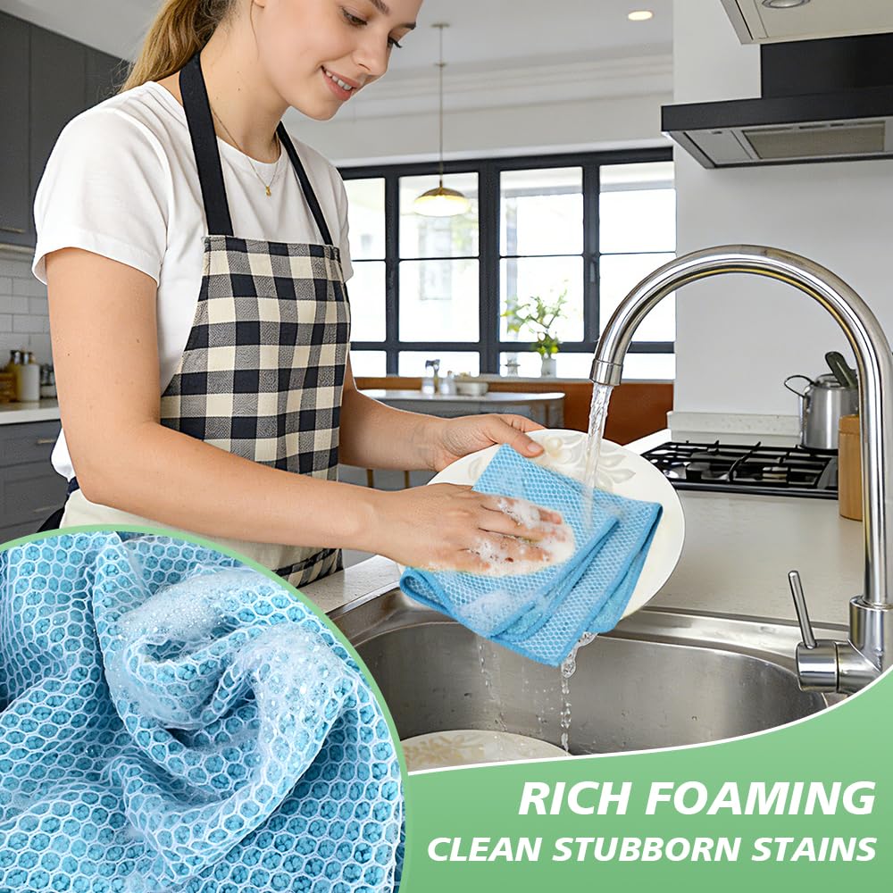 Dish Cloth for Washing Dishes Kitchen Washcloth Cleaning Cloth (10 Count)