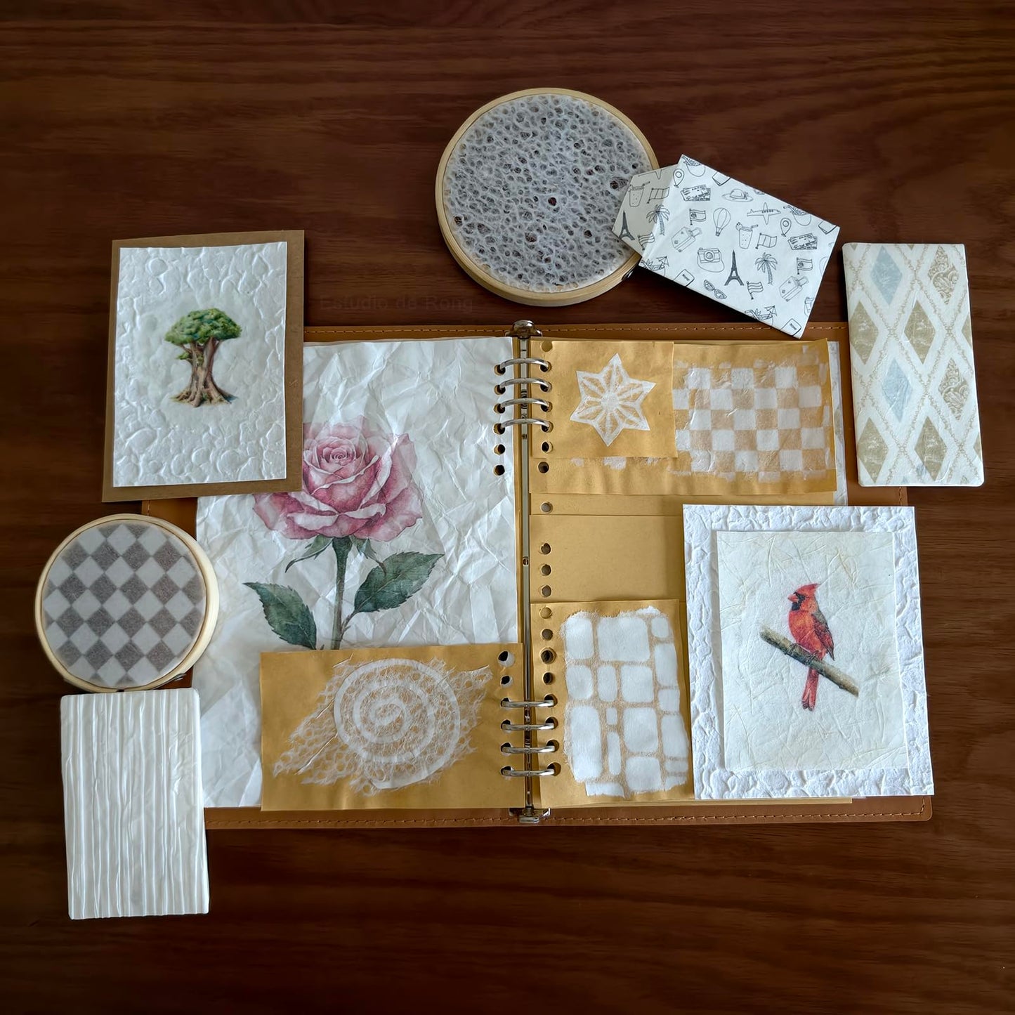 Textured Craft Paper Sheets, A4 Specialty Papers for Card Making, Mixed Media, Junk Journal, Collage Work, Lampshade Project, DIY Decorative Materials (10 Styles)
