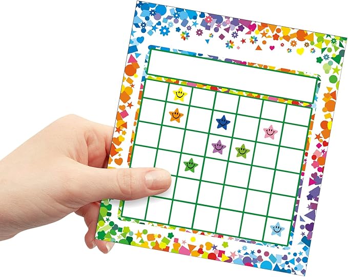 REGELETO 80 Pack Incentive Reward Chart for Classroom Home Behavior for Kids Students with 2400 Pieces Star Stickers