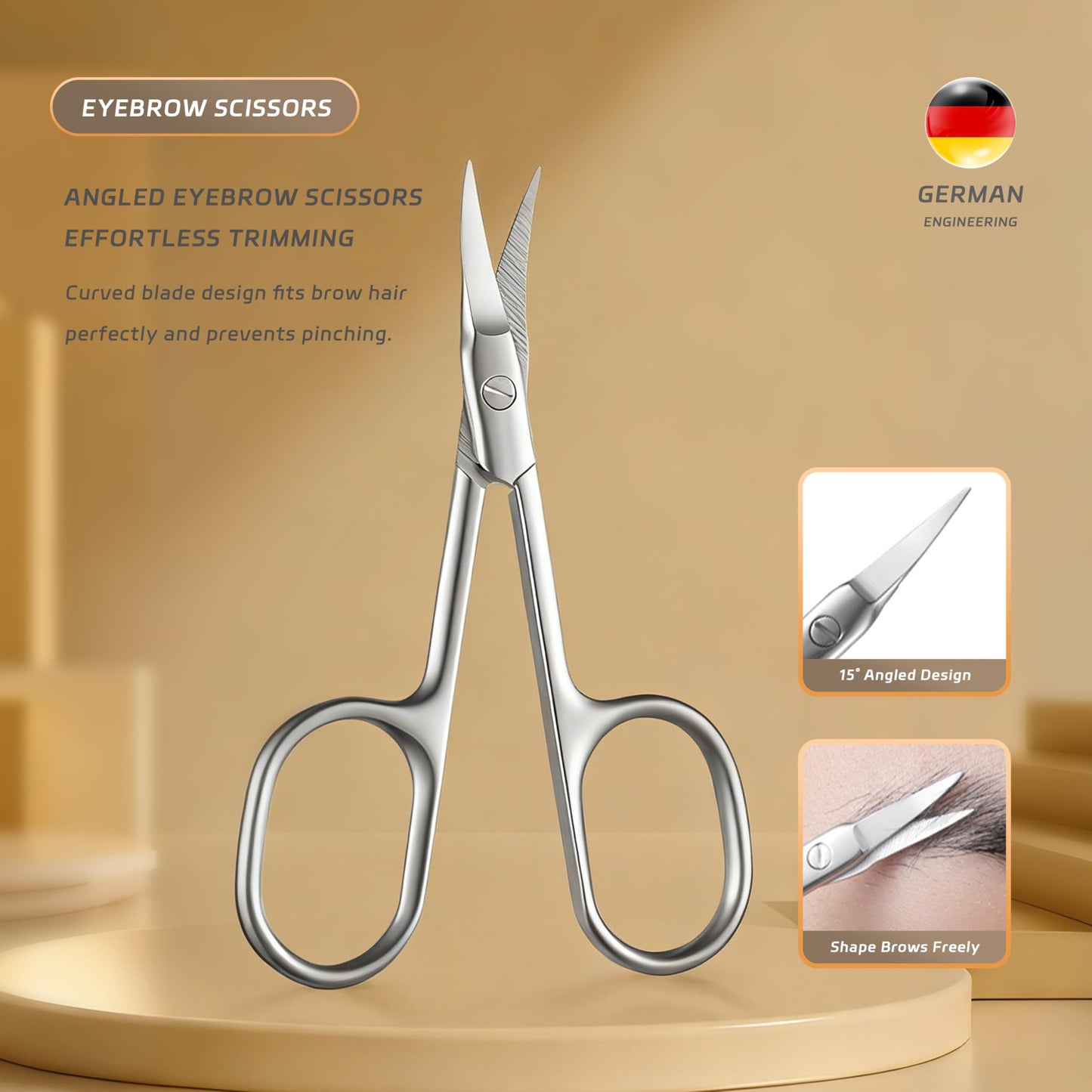 MR.LUXE 9PCS Manicure Set – Professional 9-in-1 Manicure Pedicure Kit, Premium Stainless Steel Nail Clippers and Grooming Tools with Portable Textured Travel Case, Luxury Gift Set for Woman& Man.