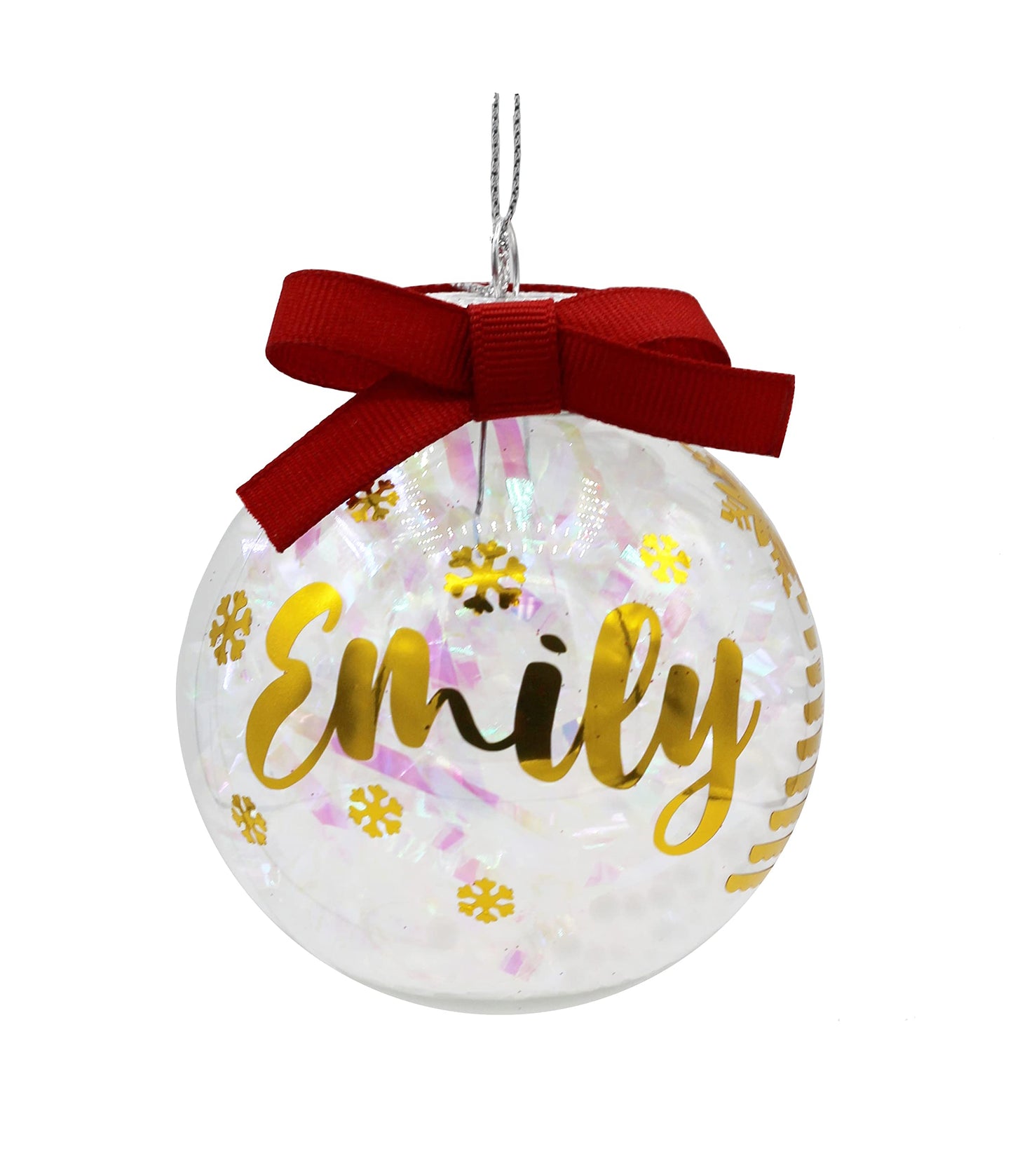 Creative Hobbies® - Bulk Value Pack of 25 pcs - 67mm (2-5/8 Inch) Round Clear Plastic Ball Ornaments - Great for Crafting DIY Christmas Ornaments