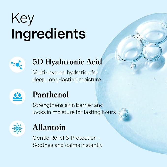 Torriden DIVE IN Hyaluronic Acid Serum 50ml(1.69 fl.oz.) * 2 (Pack of 2) | Deep Hydration to Get Glow Skin | Hyaluronic Acid, Panthenol, Allantoin | Korean Facial Serum