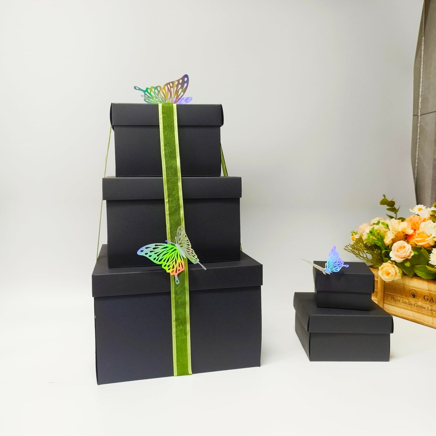 TTLYYXQMY Surprise Explosion Gift Gift Box The Lovebox Valentines Explosion Box Surprise Snack Box Five-Story (Black)