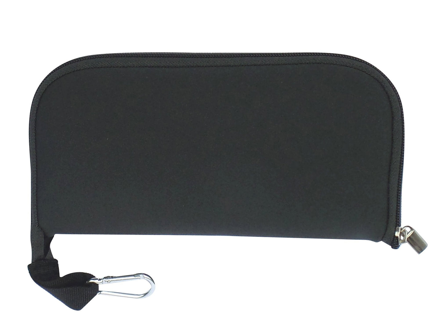 Travel Mouse Case Electronics Organizer Convertible Bag | Laptop Cord Cable Accessory Pouch with Extra Rolled Up Travel Mouse Pad | Pouch Unzips Flat Into Mouse Pad (Solid Black)