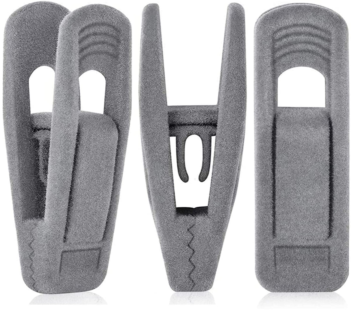 Grey Hanger Clips for Velvet Hangers (40 Count)