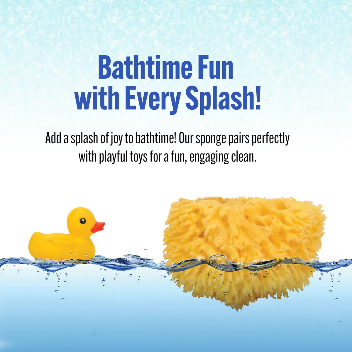 Natural Baby Bath Sponge 4in Soft Grass Sea Sponge (2 Count)