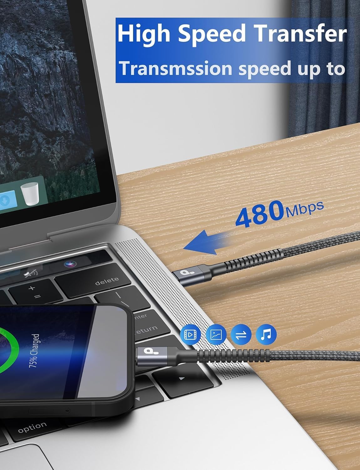 USB to USB C Cable 3A Fast Charging [2 Pack, 6FT], USB A to USB C Charger Cord, Upgraded Extra Durable Braided USBC Cable Compatible with iPhone 17 16 15 Pro Max,Samsung Galaxy S10 S9, LG and More