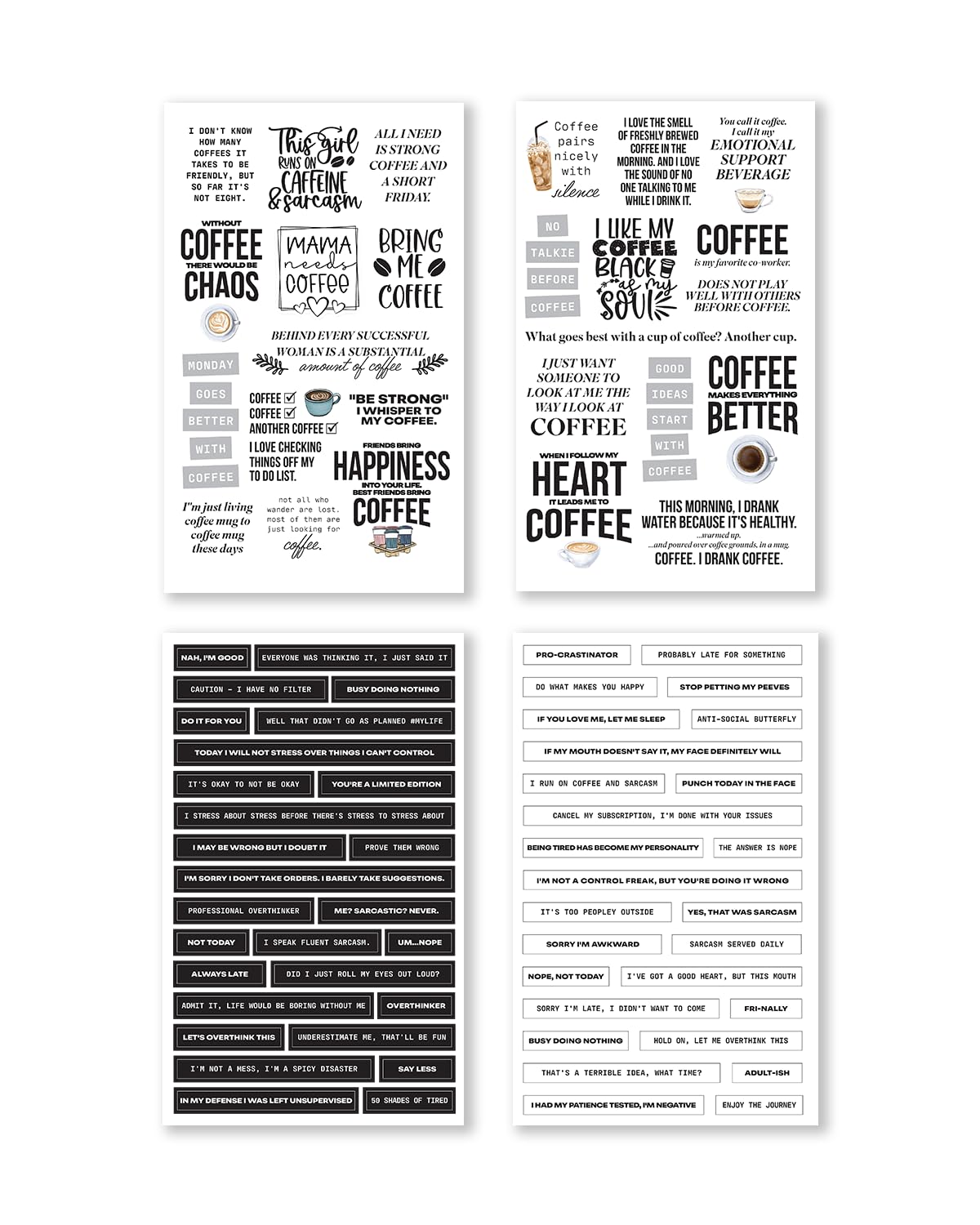 There is a Quote for That – Funny, Witty & Inspirational Planner Sticker Book for Adults – Bold Typography Stickers for Journals, Scrapbooks, and Bullet Planning