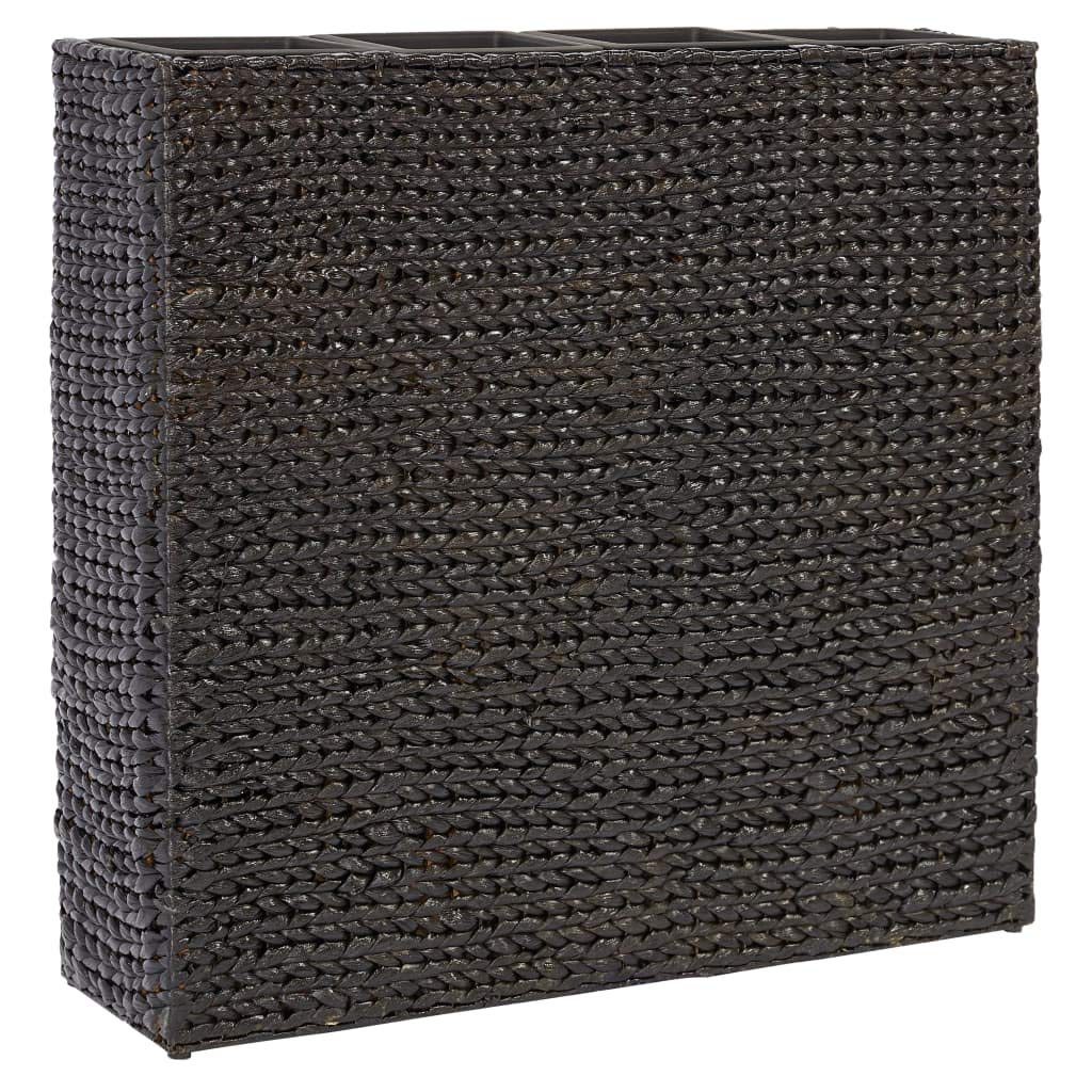 FAMIROSA Garden Raised Bed with 4 Pots Water Hyacinth Black