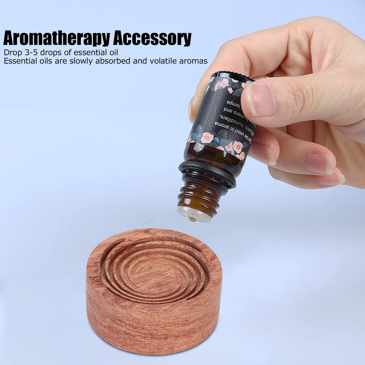 Essential Oil Diffuser, Mini Wood Aromatherapy Diffuser Box for Car Living Room Office, Wooden Essential Oil Diffuser Box Accessory (#3)