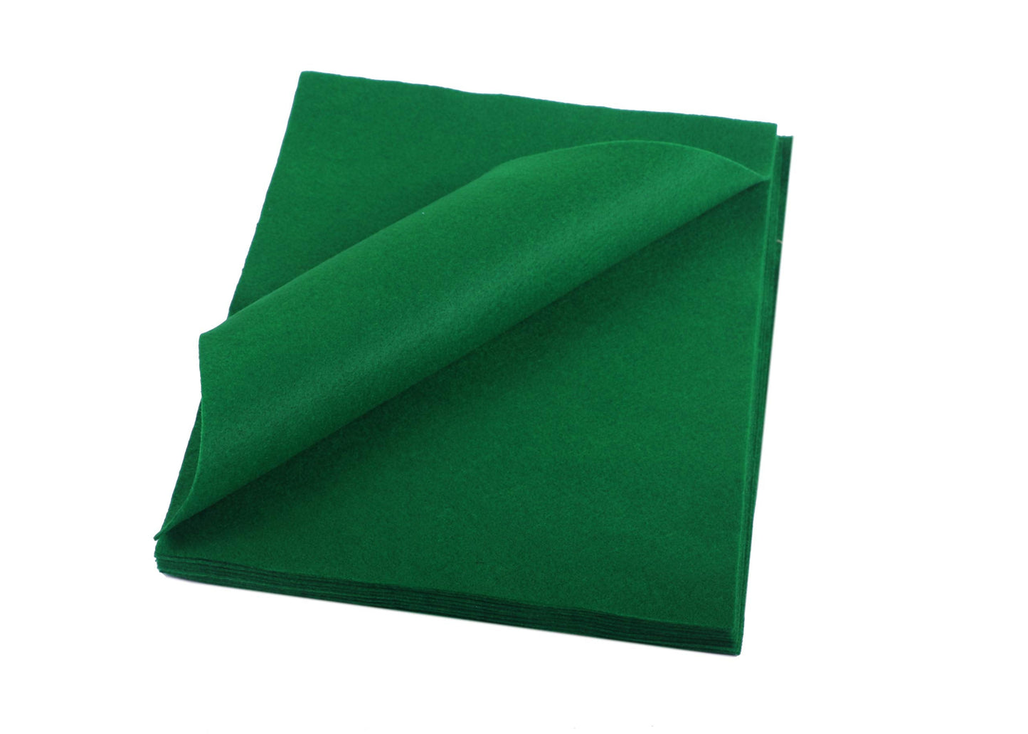 YYCRAFT Craft Soft Felt Sheets 9 Inch X 12 Inch - 24 Pcs Pack, Emerald Green