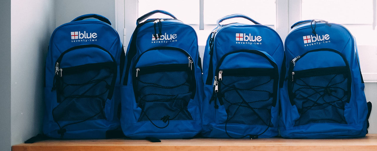 Blue Coolers Blue Seventy-Two | 72 Hour Emergency Backpack Survival Kits for 1 Person | Survival Kit for Wildfires, Earthquakes, Tornado, Hurricane, and Other Emergencies…