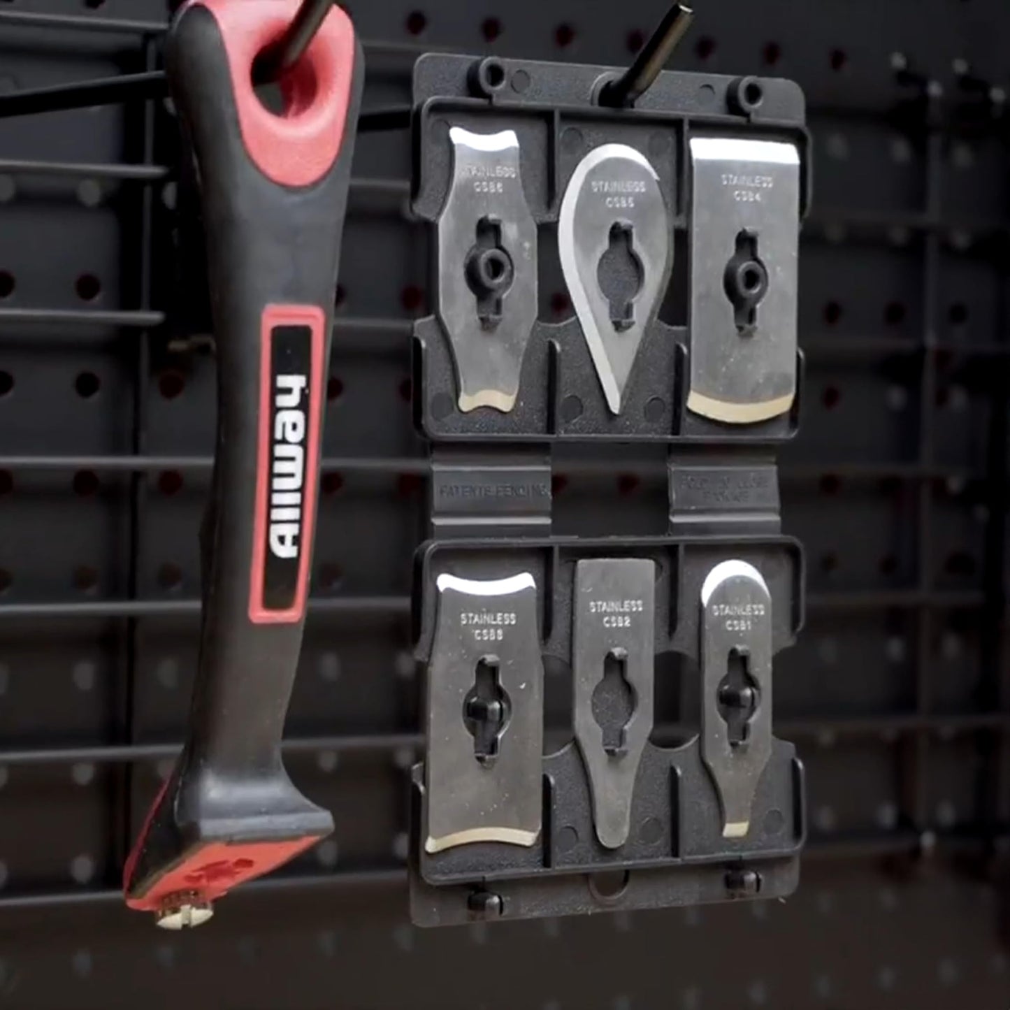 ALLWAY CS6 Soft-Grip Contour Scraper Set with 6 Blades and Blade File