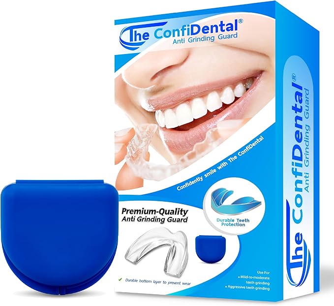 The ConfiDental Mouth Guard for Teeth Grinding and Clenching - Moldable Dental Nightguard Protection for Mild to Heavy Teeth Grinders at Night - 5-Pack (3 Regular, 2 Heavy-Duty)